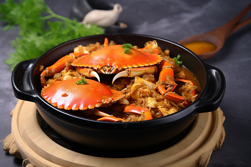 砂锅肉蟹煲传统美食餐饮背景图,高清,摄影图,摄影图片,图片大全,摄影图免费下载